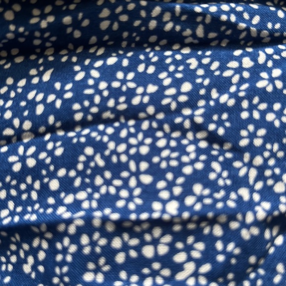 Bohemian Floral Printed Wrap V Neck Beach Party Flowy Ruffle Midi Dress - Picture 5 of 5